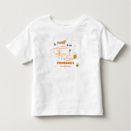 So Sweet To Bee Three Cute Honey Bee 3rd Birthday トドラーTシャツ