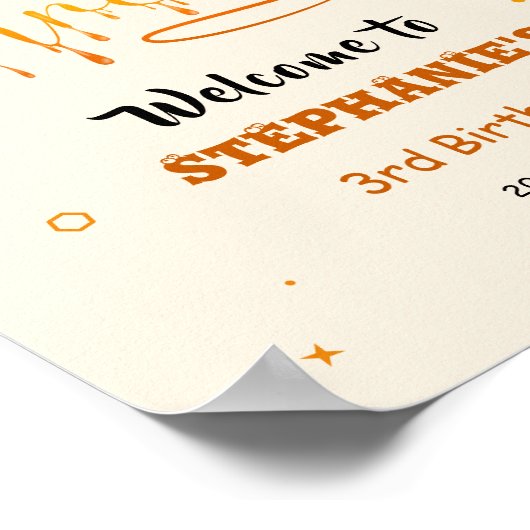 So Sweet To Bee Three Cute Honey Bee 3rd Birthday ポスター (角)