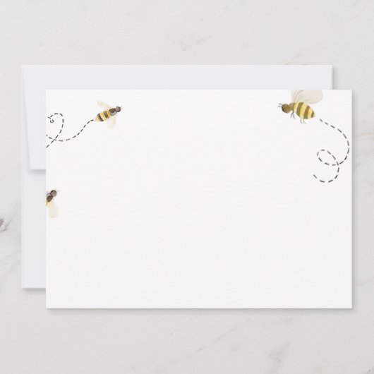 So Sweet To Bee Two誕生日フォト招待状 招待状 (裏面)