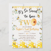 So Sweet To Bee Two誕生日 招待状 (正面)