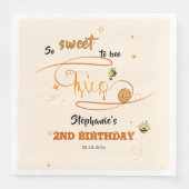 So Sweet To Bee Two Cute Honey Bee 2nd Birthday (正面)