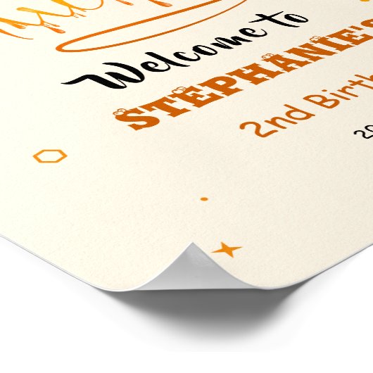 So Sweet To Bee Two Honey Bee 2nd Birthday Welcome ポスター (角)