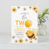 So Sweet to Bee TWO Honey Birthday Party 招待状 (スタンド正面)