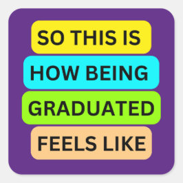 SO_THIS_IS_HOW_BEING_GRADED_LIKE感じ Purple_LIKE スクエアシール