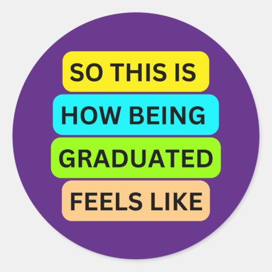 SO_THIS_IS_HOW_BEING_GRADED_LIKE感じ Purple_LIKE ラウンドシール (正面)