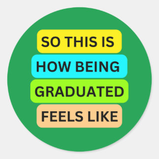 SO_THIS_IS_HOW_BEING_GRADED_LIKE_感じLIKE Green ラウンドシール