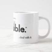 SO!Troubleのロゴとタグライン ジャンボコーヒーマグカップ (右)