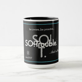 SO!Troubleのロゴとタグライン マグカップ