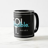 SO!Trouble ロゴとタグラインのコンボカラーV2 マグカップ (正面右)