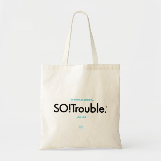 SO!Trouble. Logo Bag トートバッグ (正面)