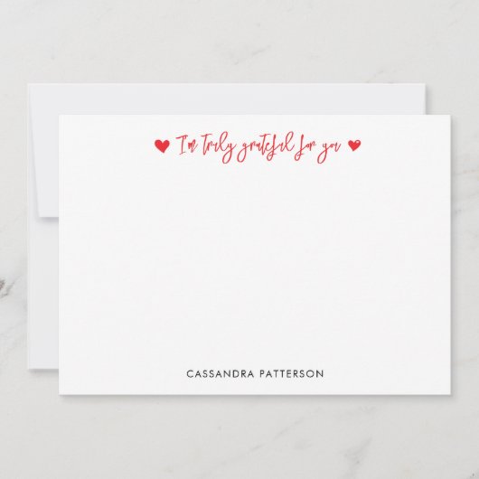 So Truly Grateful Thank You Note Card サンキューカード (正面)