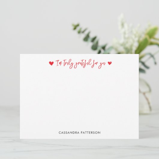 So Truly Grateful Thank You Note Card サンキューカード (スタンド正面)