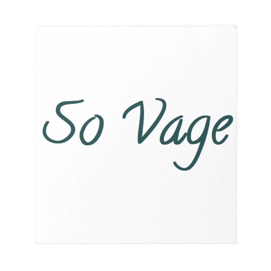 so vage ノートパッド (正面)