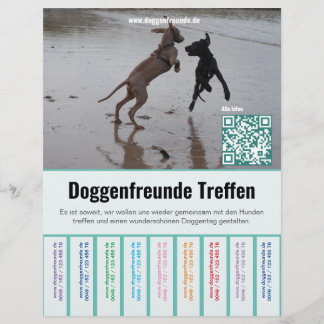 So verkaufen Sie Dane Welpen farbigen Flyer チラシ