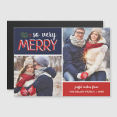 So Very メリー 2 Photo Collageホリデーカード (正面/裏面)