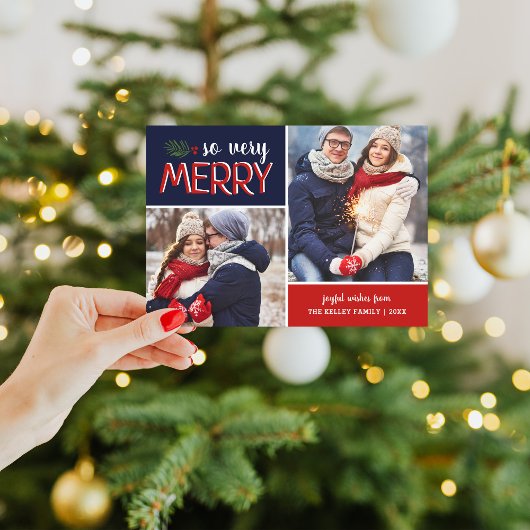 So Very メリー 2 Photo Collageホリデーカード