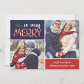 So Very メリー 2 Photo Collageホリデーカード シーズンカード (正面)