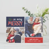 So Very メリー 2 Photo Collageホリデーカード シーズンカード (スタンド正面)