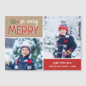 So Very メリー 2 Photo Magnetic Holiday Card (正面)
