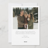  So Very Merry Elegant Script Joyful Family Photo シーズンカード (裏面)