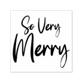 So Very Merry Festive Christmas Holiday セルフインキングスタンプ (デザイン)