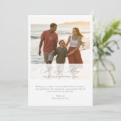 So Very Merry Minimalist Beach Family Photo シーズンカード (スタンド正面)