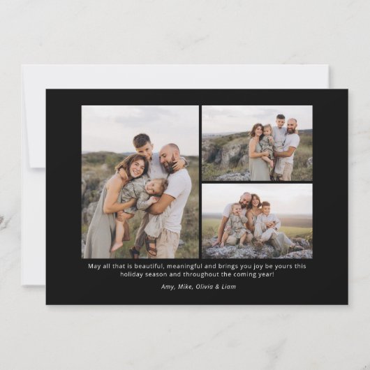 So Very Merry Modern Elegant Script Christmas シーズンカード (裏面)