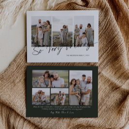 So Very Merry Modern Elegant Script Christmas シーズンカード