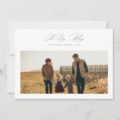 So Very Merry Neutral Rustic Family Photo シーズンカード (正面)