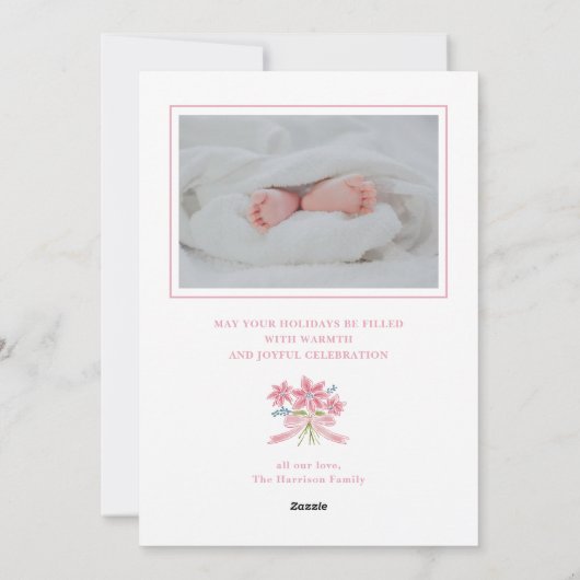 So Very Merry Nutcracker Monogram Crest  シーズンカード (裏面)