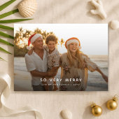 So Very Merry Tropical Beach Family Photo シーズンカード