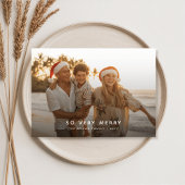 So Very Merry Tropical Beach Family Photo シーズンカード