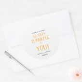 So very Thankful for You - sticker ラウンドシール (封筒)