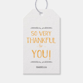 So Very Thanks for You – 感謝祭のラベル ギフトタグ