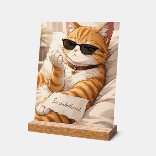 So very unbothered アクリルサイン (傾斜)