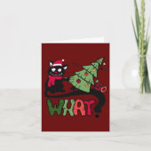 So What Cat Christmas Card カード (正面)