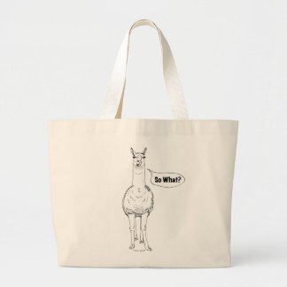 "So What?" Llama Toto Bag ラージトートバッグ