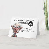 So What, You’re Turning 35 Sarcastic Birthday カード (正面)