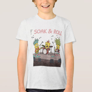 Soak & 転が - Cute Sponge Band Music Pun Cartoon トライブレンドTシャツ