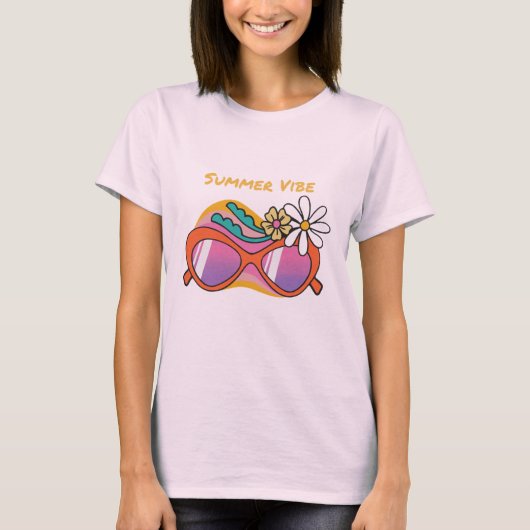Soak Up the Sun: Summer Vibes T-shirt Tシャツ (正面)