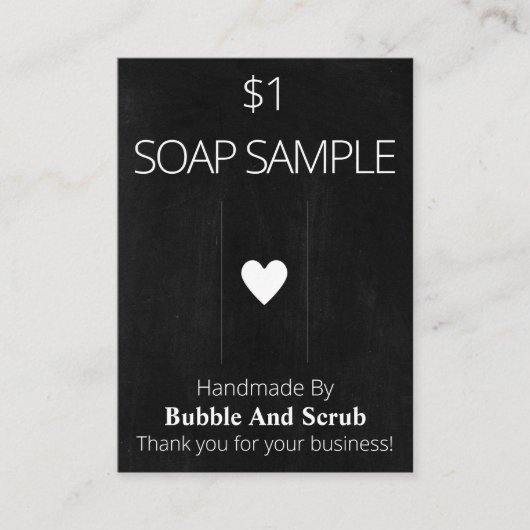 Soapディスプレイカードの例 名刺 (正面)