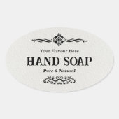 Soapパッケージラベルシール 楕円形シール (正面)