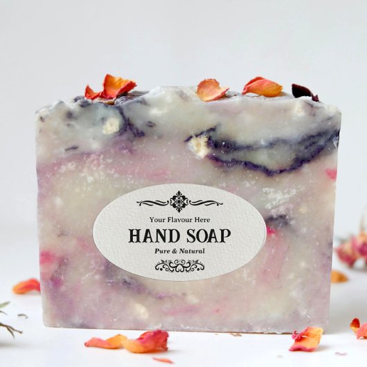 Soapパッケージラベルシール 楕円形シール