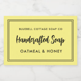 Soapモダンバーミニマル製品ラベル フードラベル