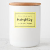 Soapモダンバーミニマル製品ラベル フードラベル (正面)