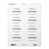 Soapラベルパーソナライズされた白い背景シール ラベル (フルシート)