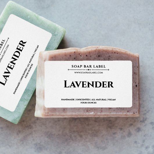 Soapラベルパーソナライズされた白い背景シール ラベル
