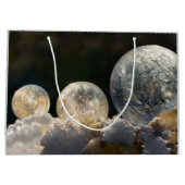 SOAP凍ってい Bubbles Ice Crystal Winter自然名 ラージペーパーバッグ (裏面)