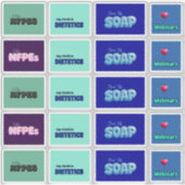 SOAP 従業員バラエティステッカーシート - 20枚 シール (正面)