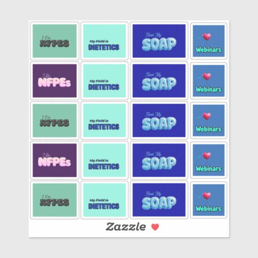 SOAP 従業員バラエティステッカーシート - 20枚 シール (シート)